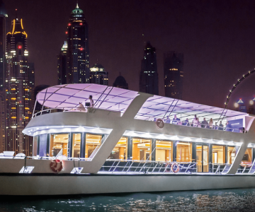 Dubai Marina Dinner Cruise with Live Music & Open Bar Boat Tours and Cruises